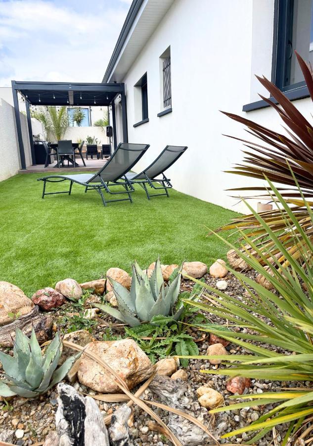 Villa Contemporaine Avec Piscine Chauffee Proche Des Plages Sauvian Eksteriør billede